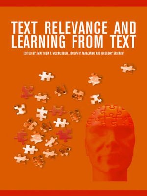 cover image of Text Relevance and Learning from Text